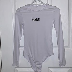Babe ribbed bodysuit